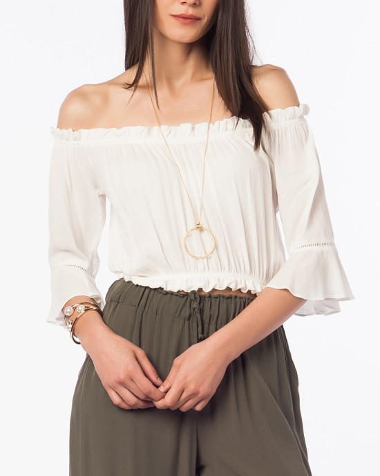 short chiffon blouse