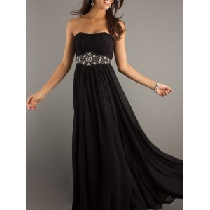 Long dress of chiffon