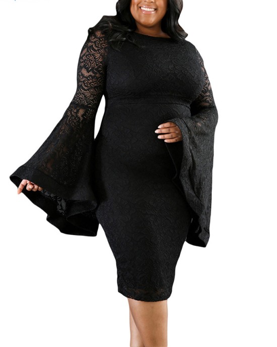 Dress with impressive sleeves