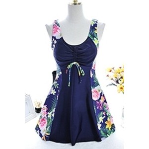 Swimsuit with skirt and boxer