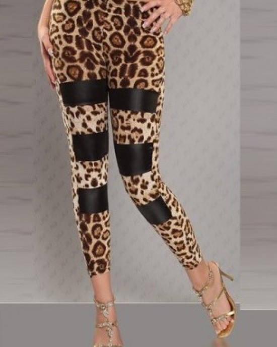 Wedge with leopard pattern Wedge with leopard pattern