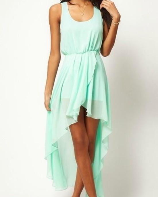 Asymmetric summer dress
