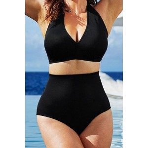 Swimsuit with deep bikini