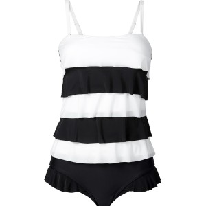 Swimsuit on stripes