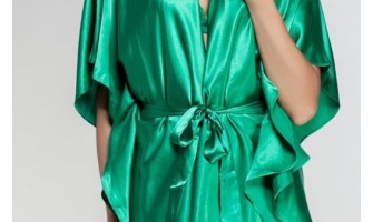 Women's satin bathrobe - luxury in your home
