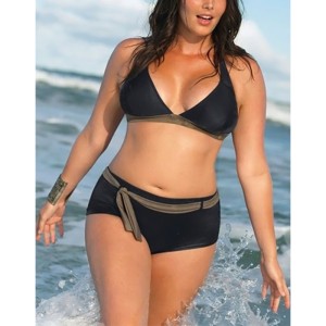 Maxi swimsuit with a soft, tight cup