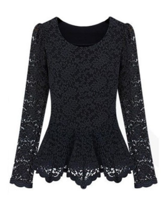 ASYMMETRICAL TUNIC-LACE