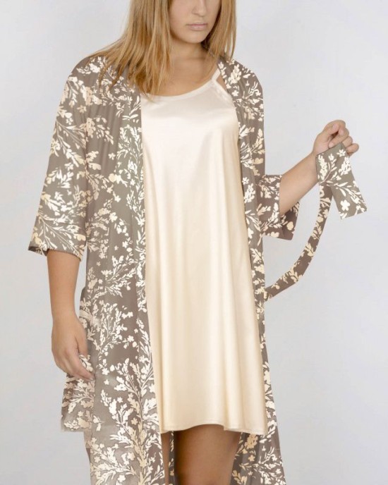 set of satin in pink