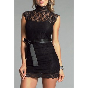 short lace dress