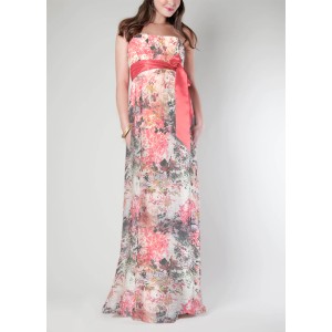 chiffon dress - print