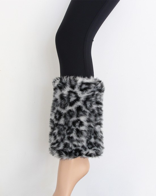 Leopárd leggings fekete-fehér színben