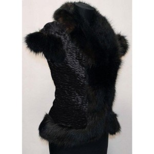 Vest fabric with leather