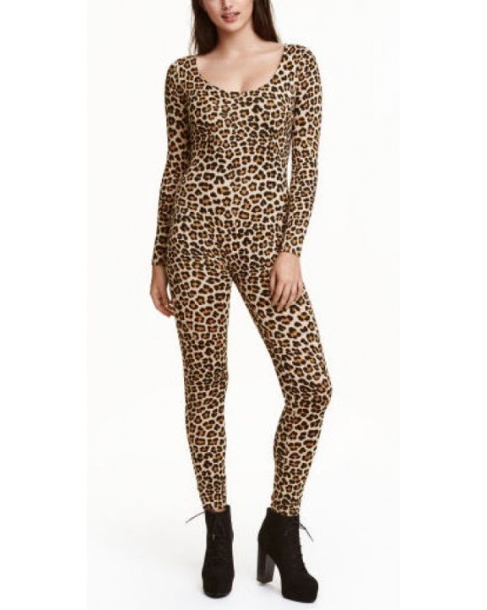tiger jumpsuit with long sleeves