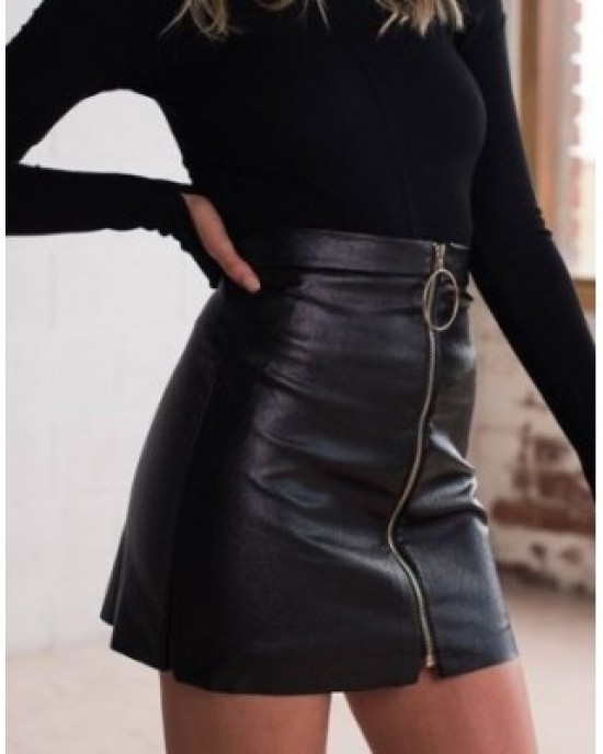 Leather skirt