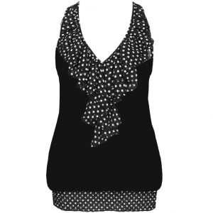 Sifon blúz pontokkal