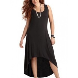 BLACK asymmetrical dress