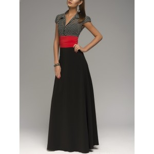 Long dress with  belt