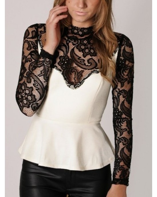 tunika fekete csipkével