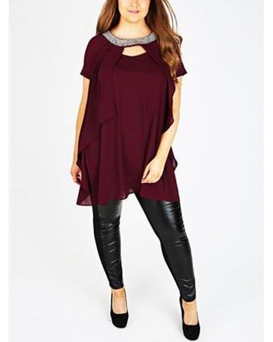 TUNIC IN BORDEAUX