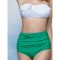 bathing in white and green