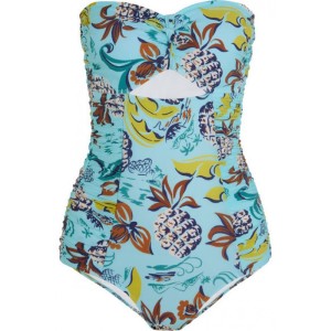 swimsuit with colorful print