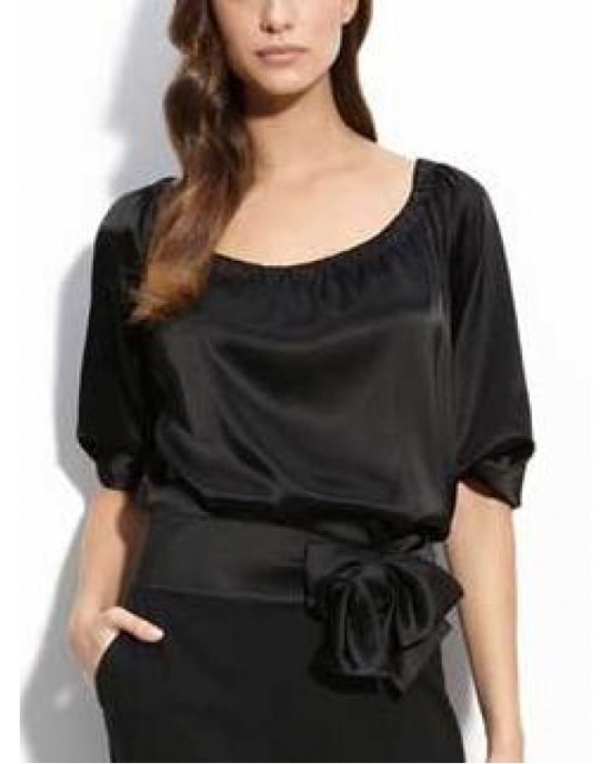 SHIRT OF BLACK SATIN