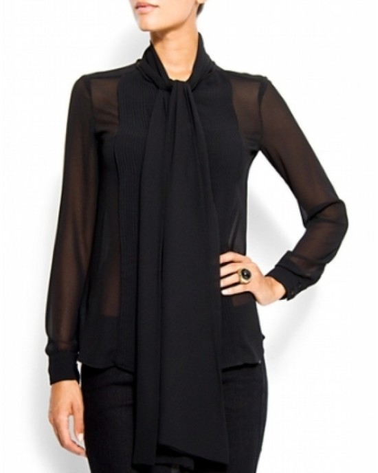 blouse with a shawl collar blouse with a shawl collar