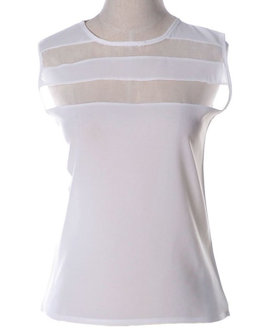 blouse with seal elements