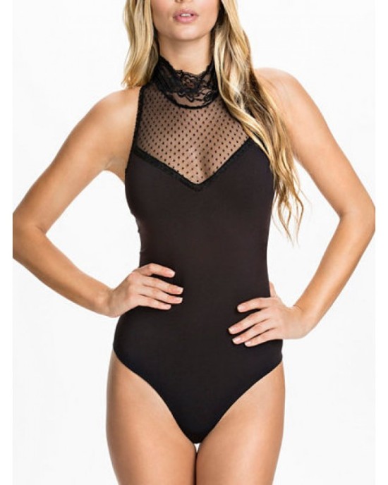 Body with tulle and lace