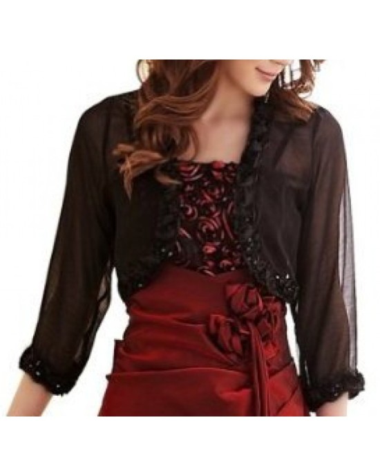 Bolero with ruffles