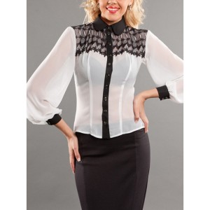 white shirt with lace