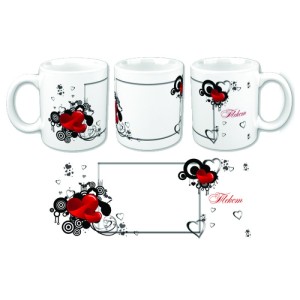 CUP '' RED HEARTS 1''