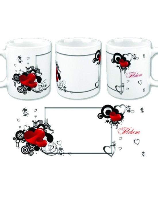 CUP '' RED HEARTS 1''