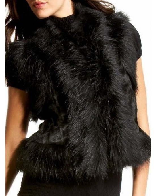 BLACK waisted eco jacket