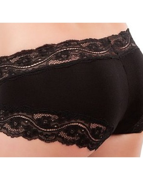 Black cotton with lace