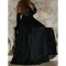 Black satin nightgown