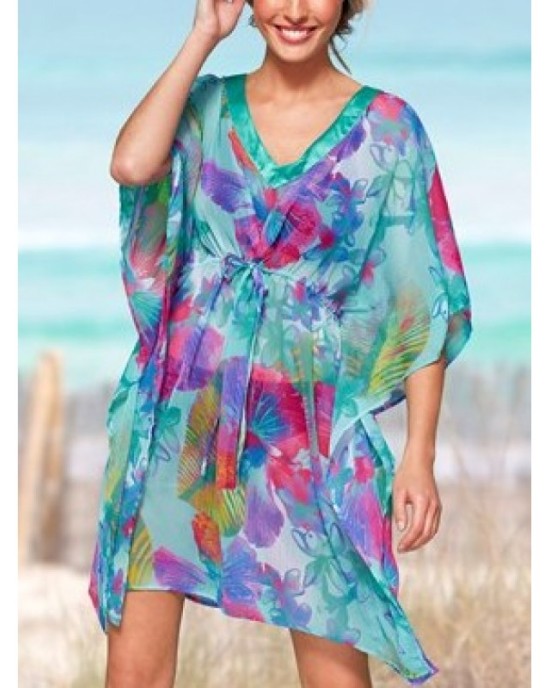 colored chiffon tunic