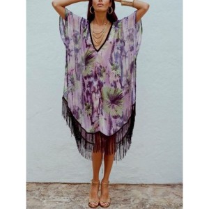 colored tunic with fringed