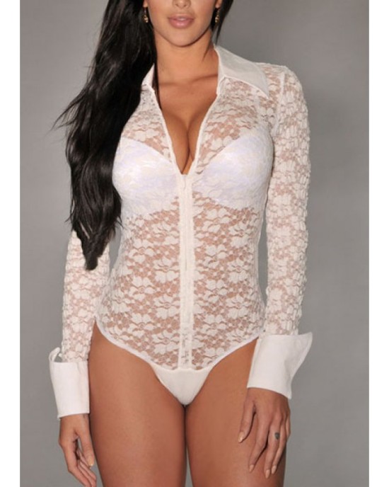 Lace body shirt
