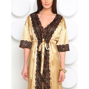 LONG bathrobes with lace