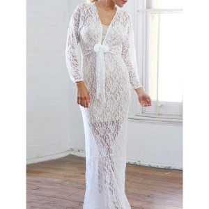 dress with white lace