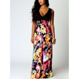 long dress with print