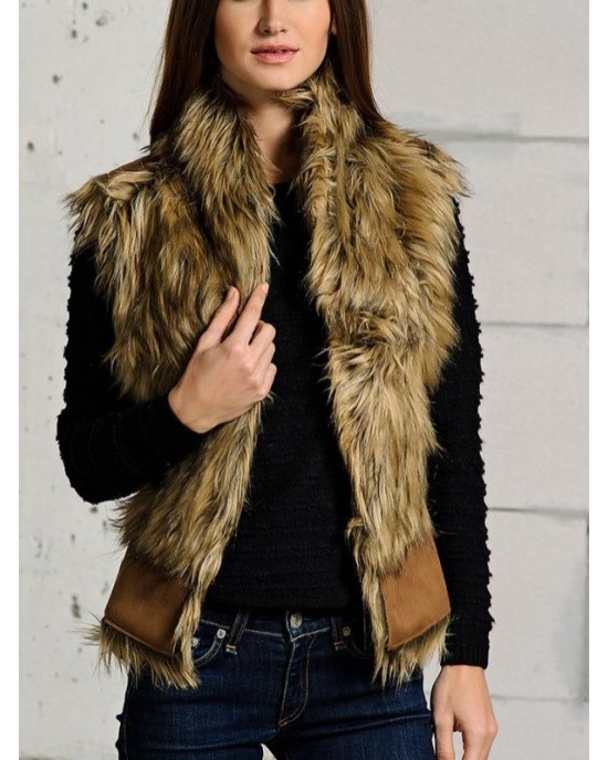 Vest with high collar