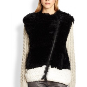 VEST IN BLACK AND WHITE