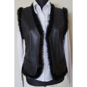 Tiszta bõr mellény