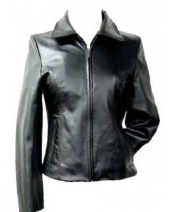 Sleek leather jacket