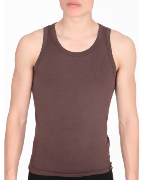 tricou de bumbac maro