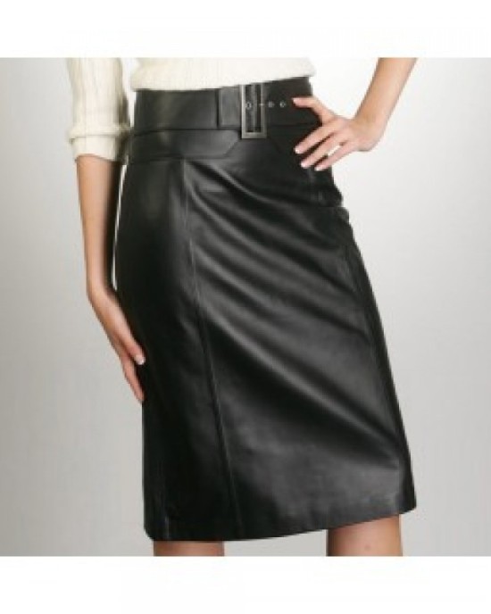 leather skirt