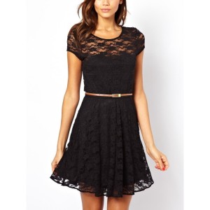 SHORT LACE DRESS