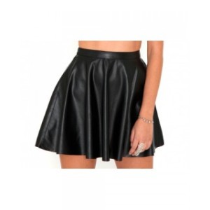 SHORT LEATHER SKIRT
